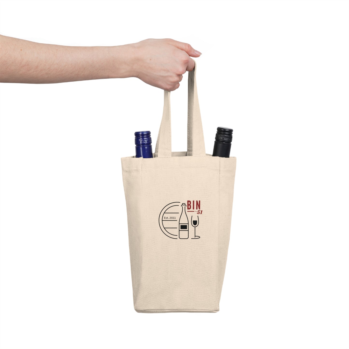 Double Wine Tote Bag